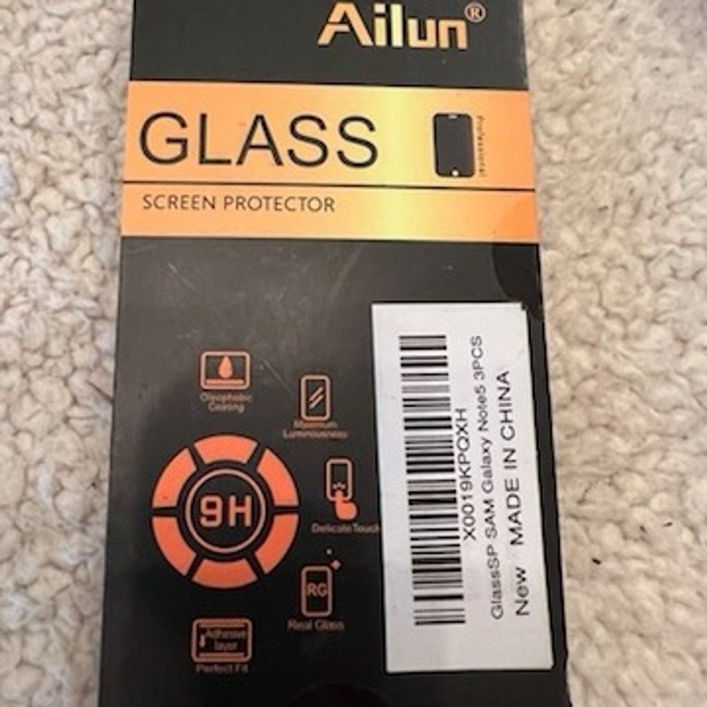 Ailun 3 Pack Tempered Glass Screen Protector for Samsung Galaxy‎ Note 5